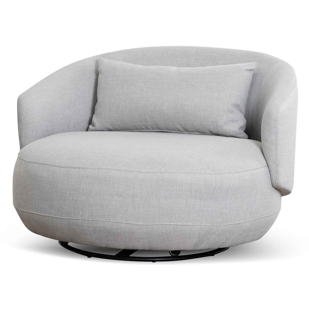 Swivel Armchair - Light Texture Grey