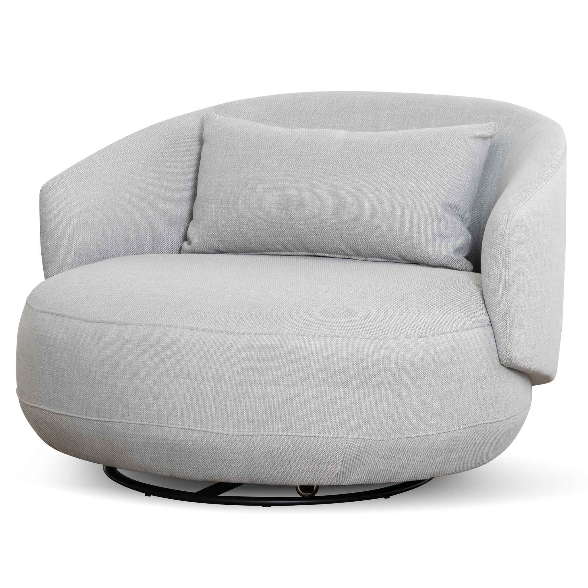 Swivel Armchair - Light Texture Grey