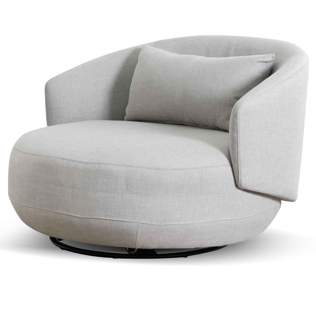 Swivel Armchair - Light Texture Grey