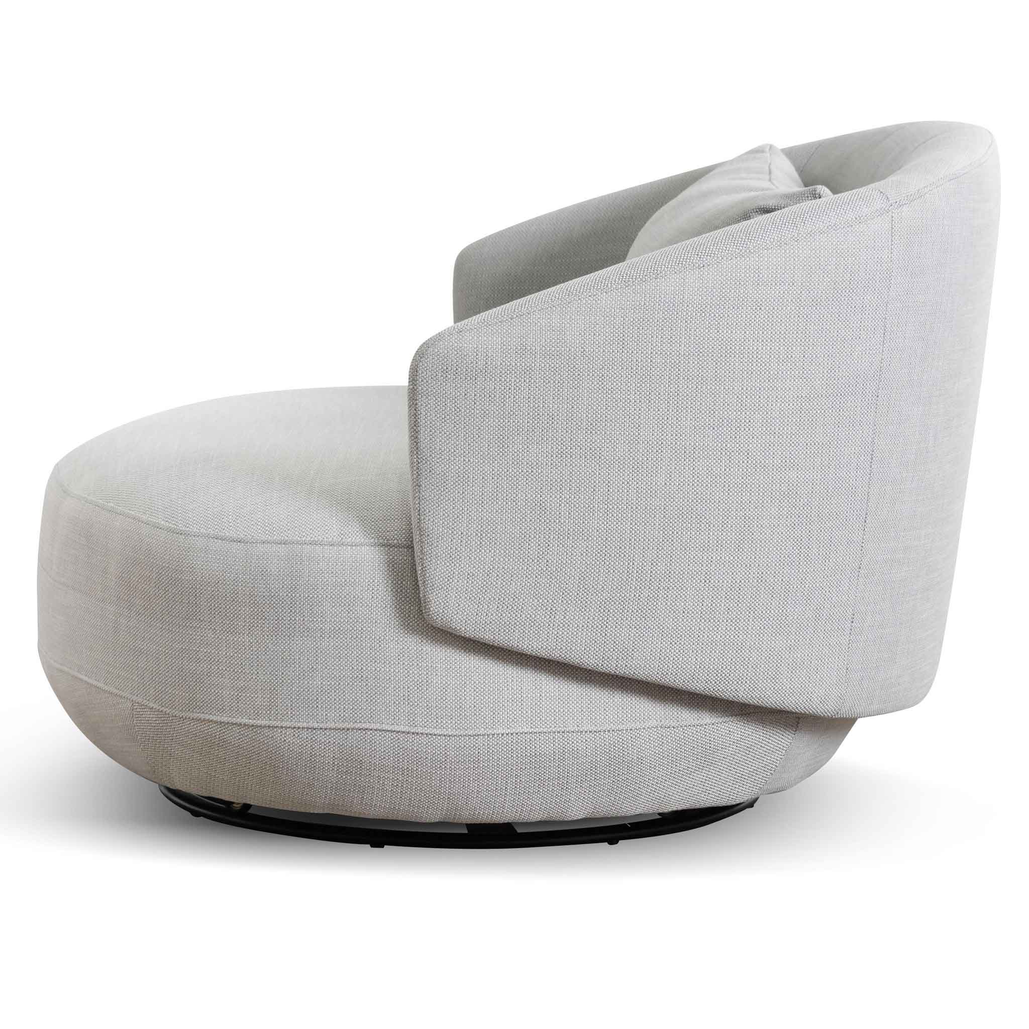 Swivel Armchair - Light Texture Grey