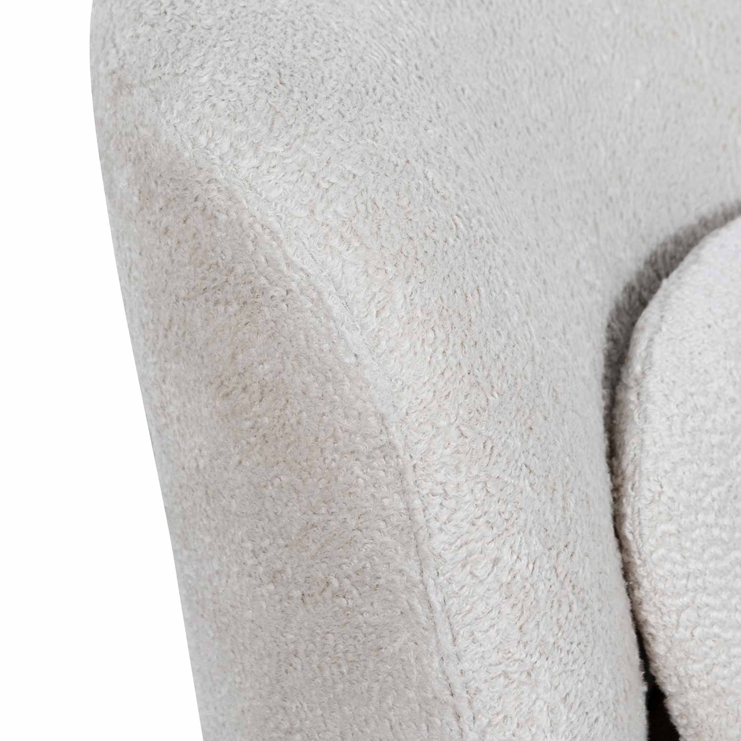 Swivel Ravello Lounge Chair - Ivory Teddy