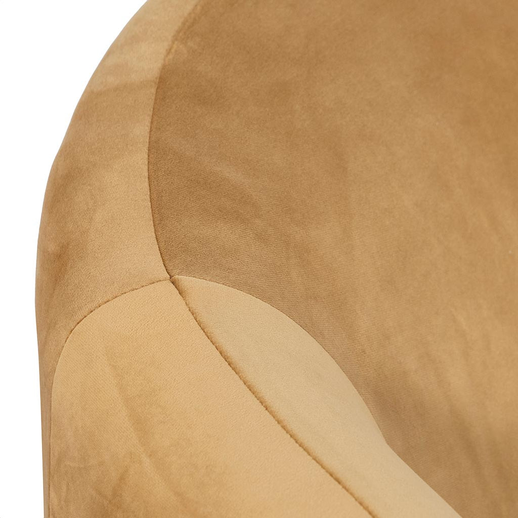 Velvet Armchair - Mustard