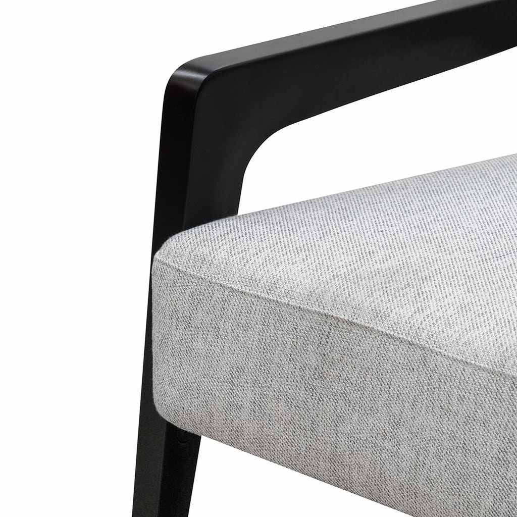 Fabric Ravello Lounge Chair - Silver Grey