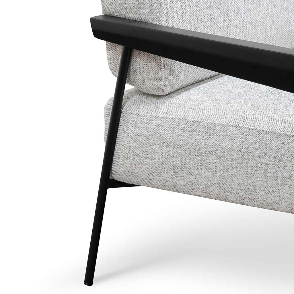 Fabric Ravello Lounge Chair - Silver Grey