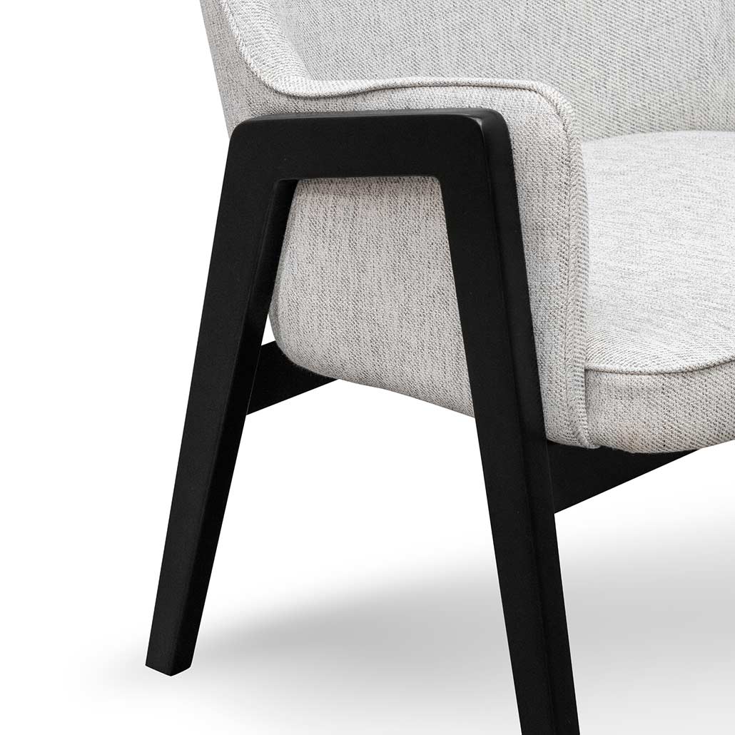 Fabric Ravello Lounge Chair - Silver Grey
