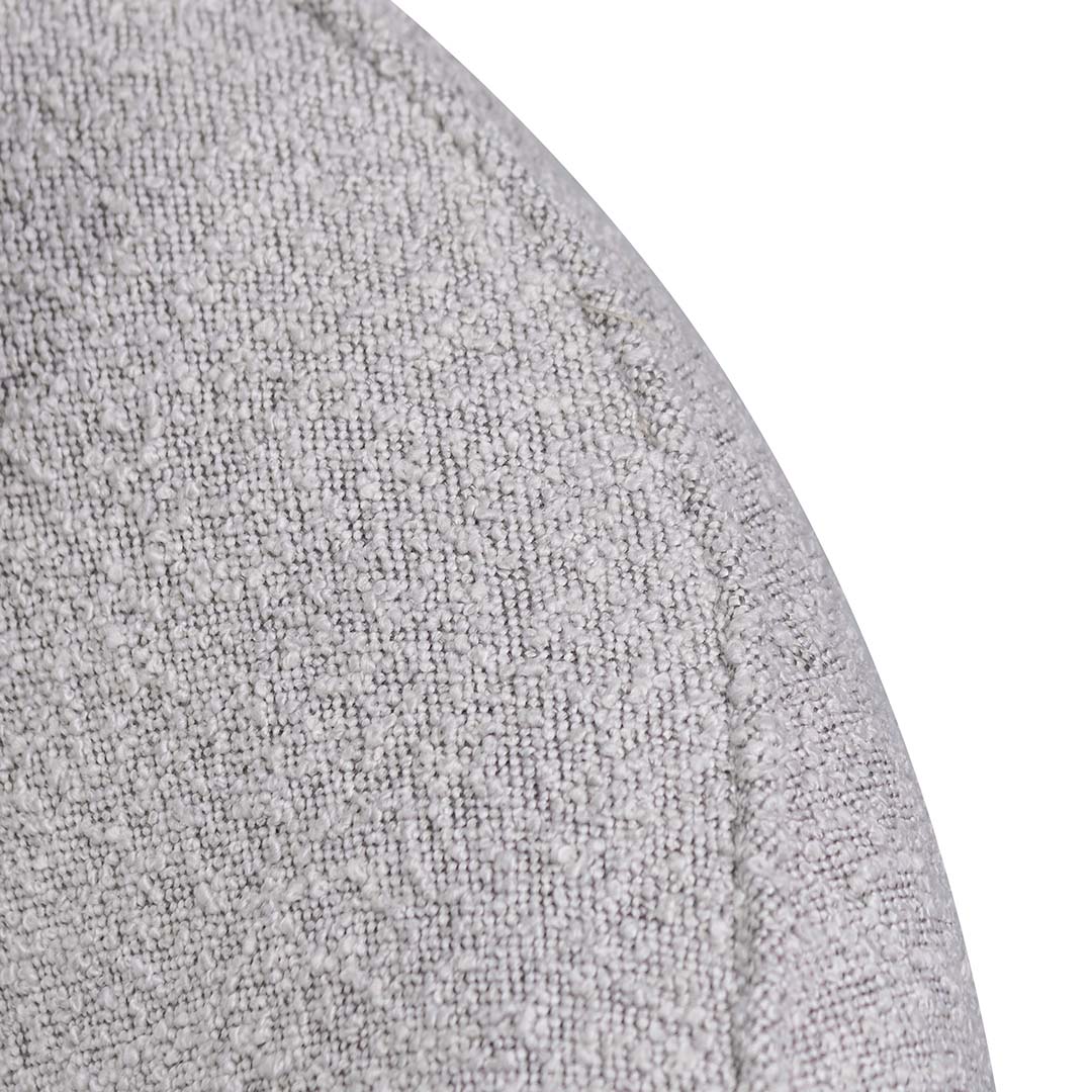 4 Seater Sofa - Ash Grey Boucle