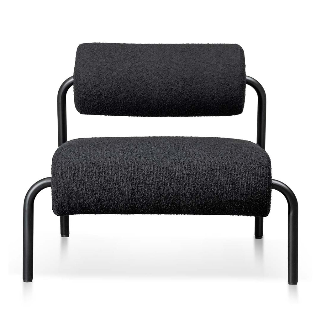 Ravello Lounge Chair - Black Boucle