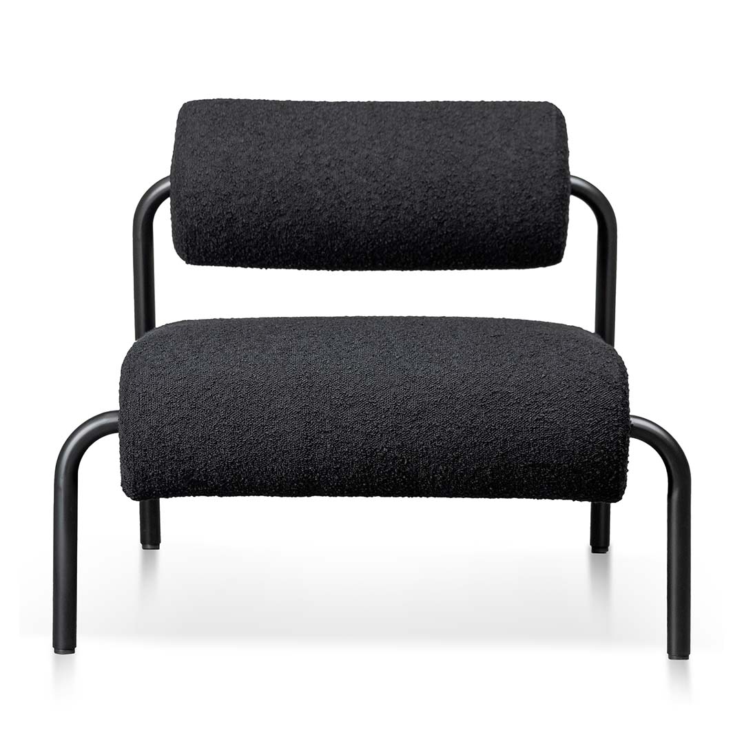 Ravello Lounge Chair - Black Boucle