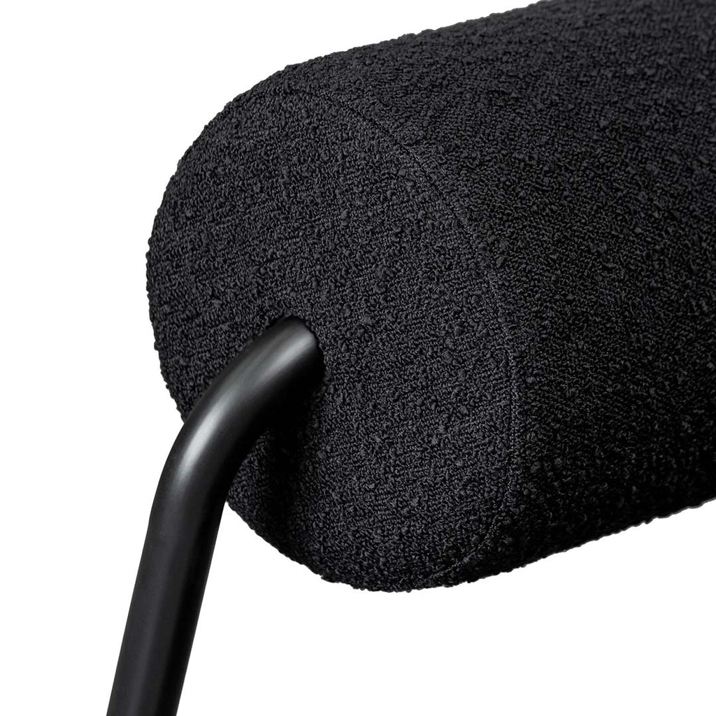 Ravello Lounge Chair - Black Boucle