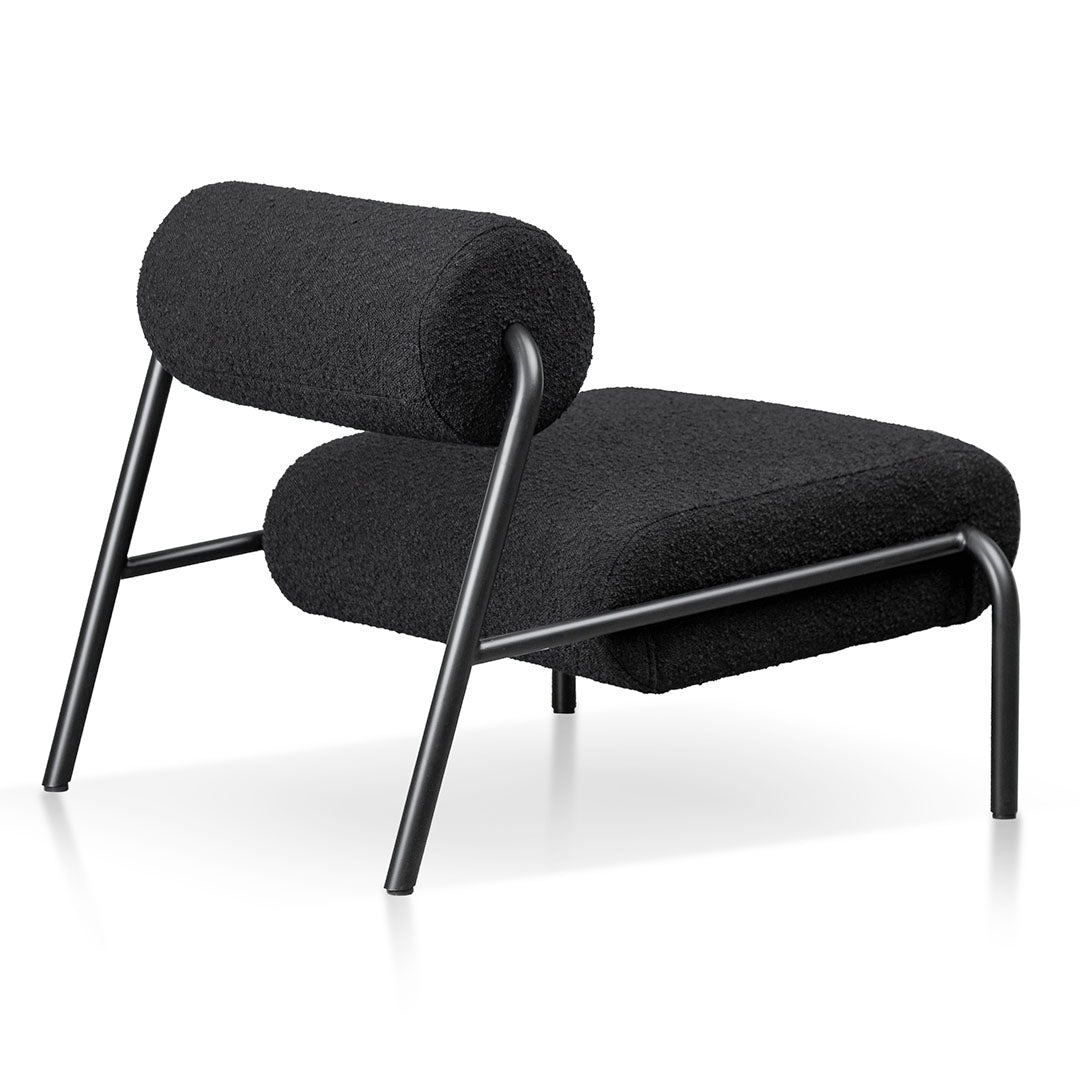 Ravello Lounge Chair - Black Boucle