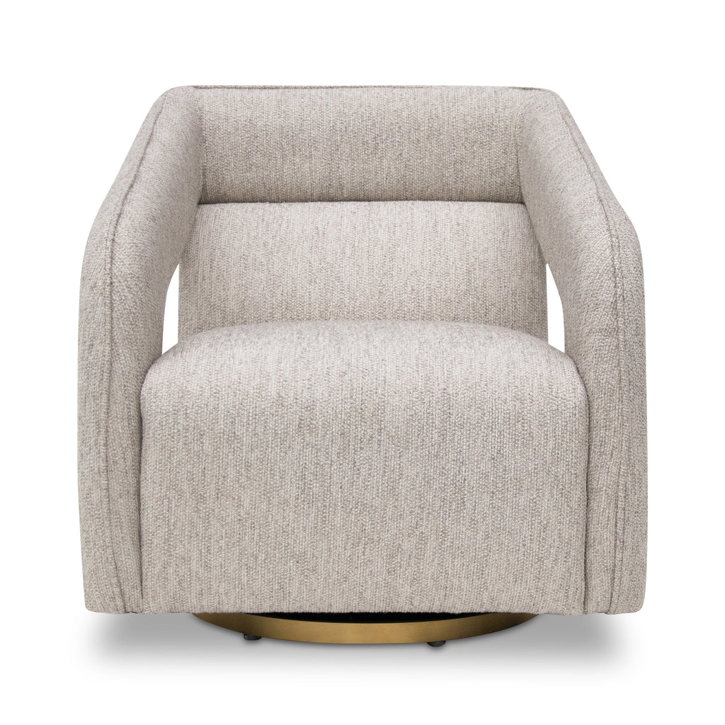 Swivel Armchair - Light Grey