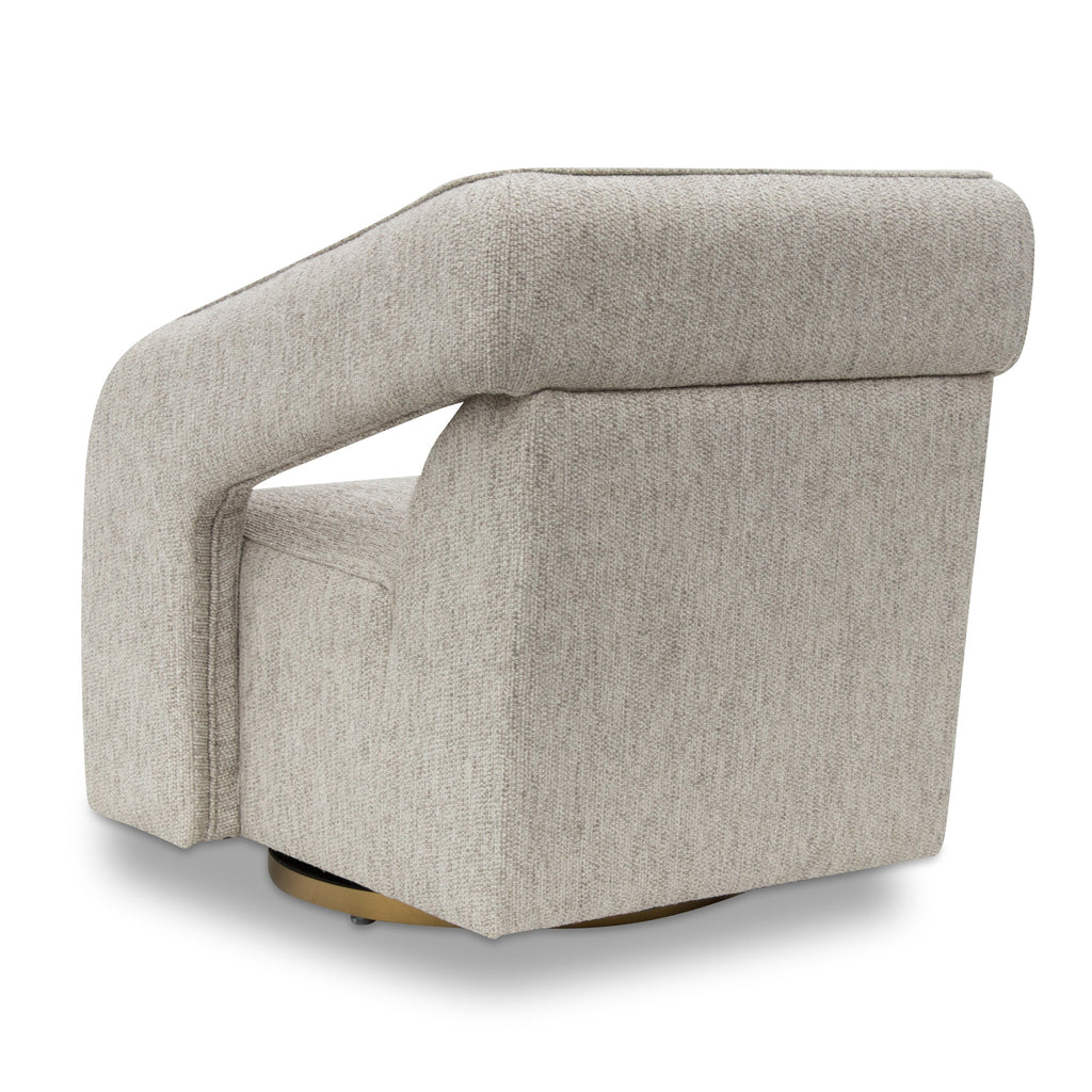 Swivel Armchair - Light Grey