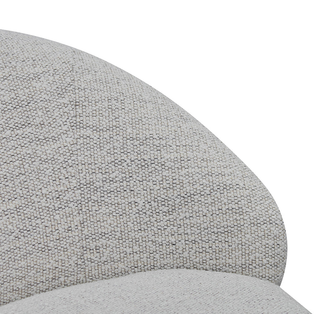 Swivel Fabric Ravello Lounge Chair - Fog Grey
