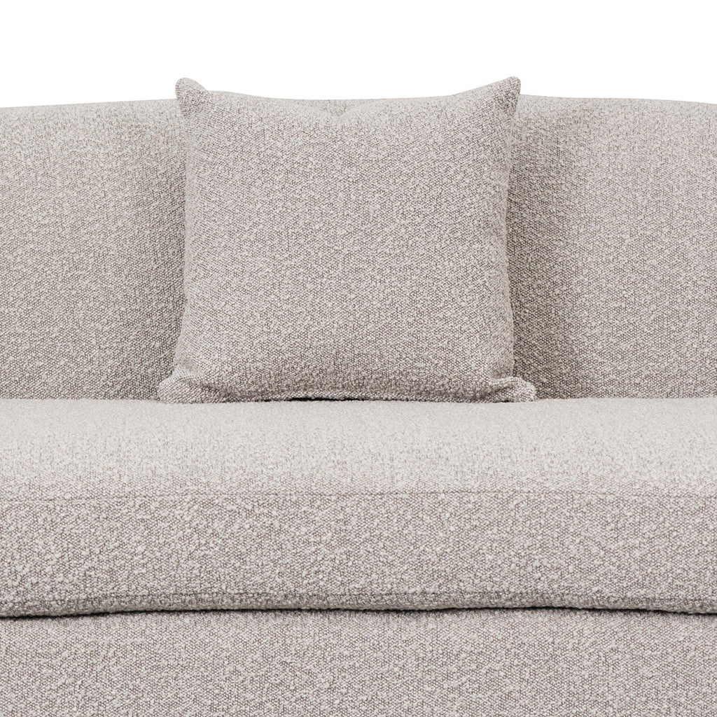 3 Seater Sofa - Ash Grey Boucle