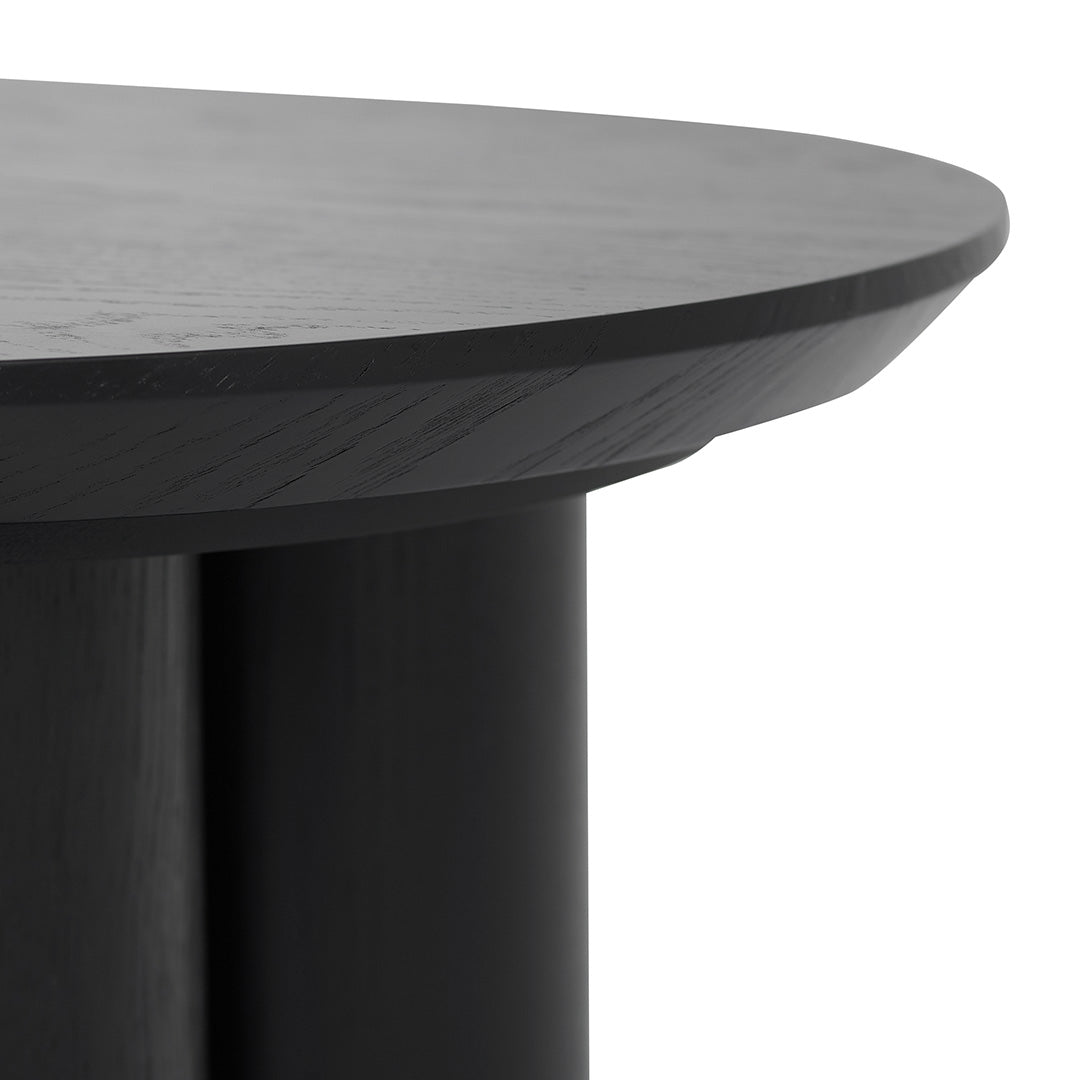 1.3m Venezia Coffee Table - Full Black