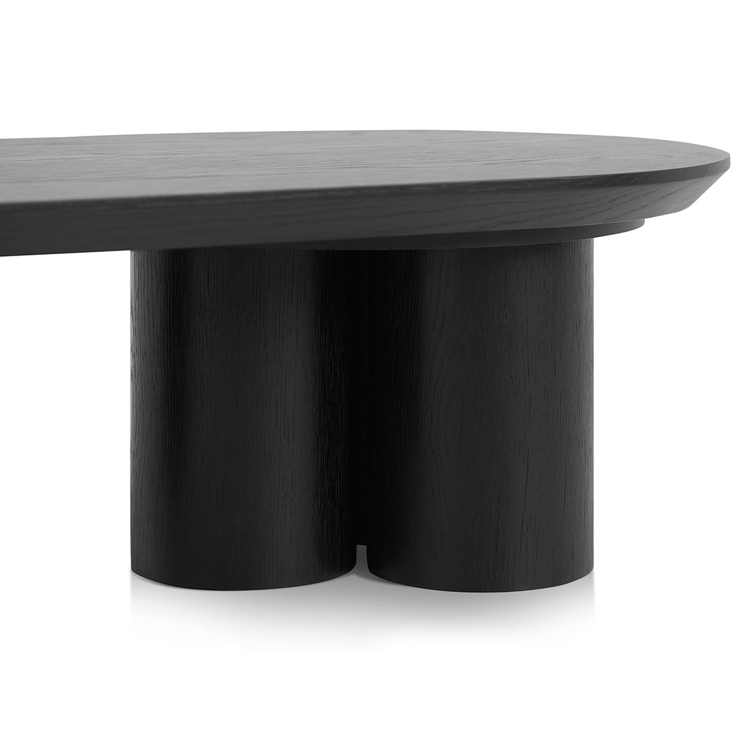 1.3m Venezia Coffee Table - Full Black