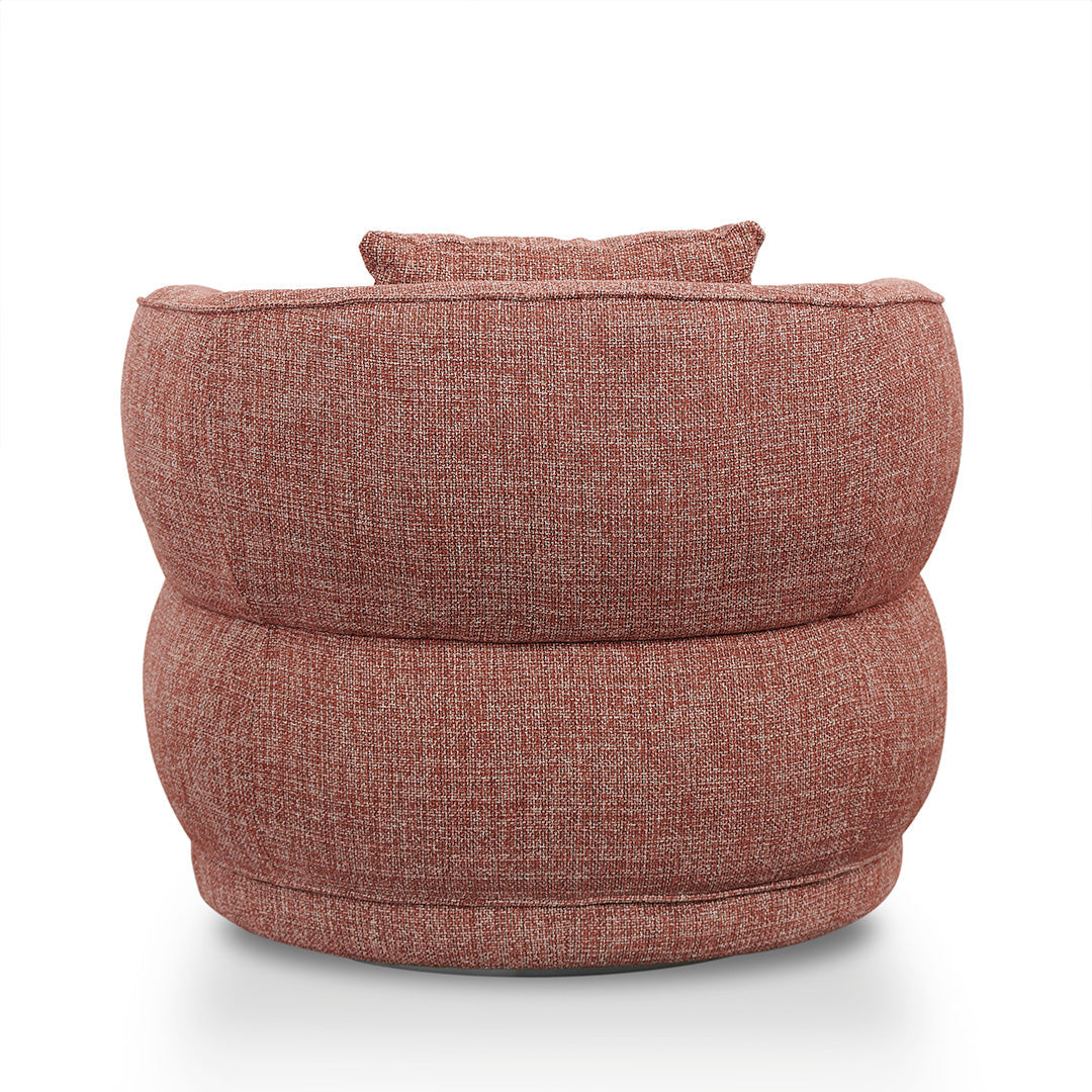 Swivel Armchair - Moss Rust Orange