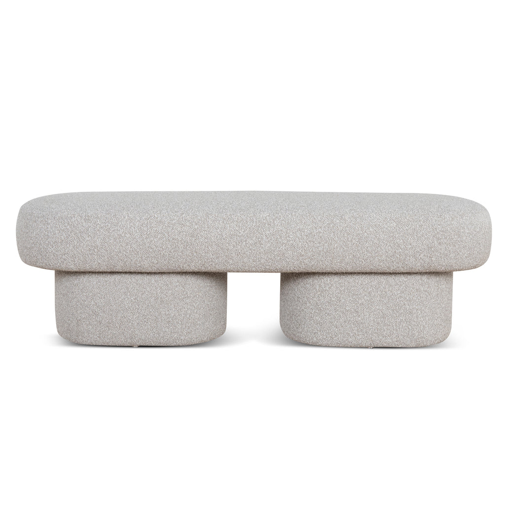 1.5m Long Bergamo Ottoman Bench- Clay Grey