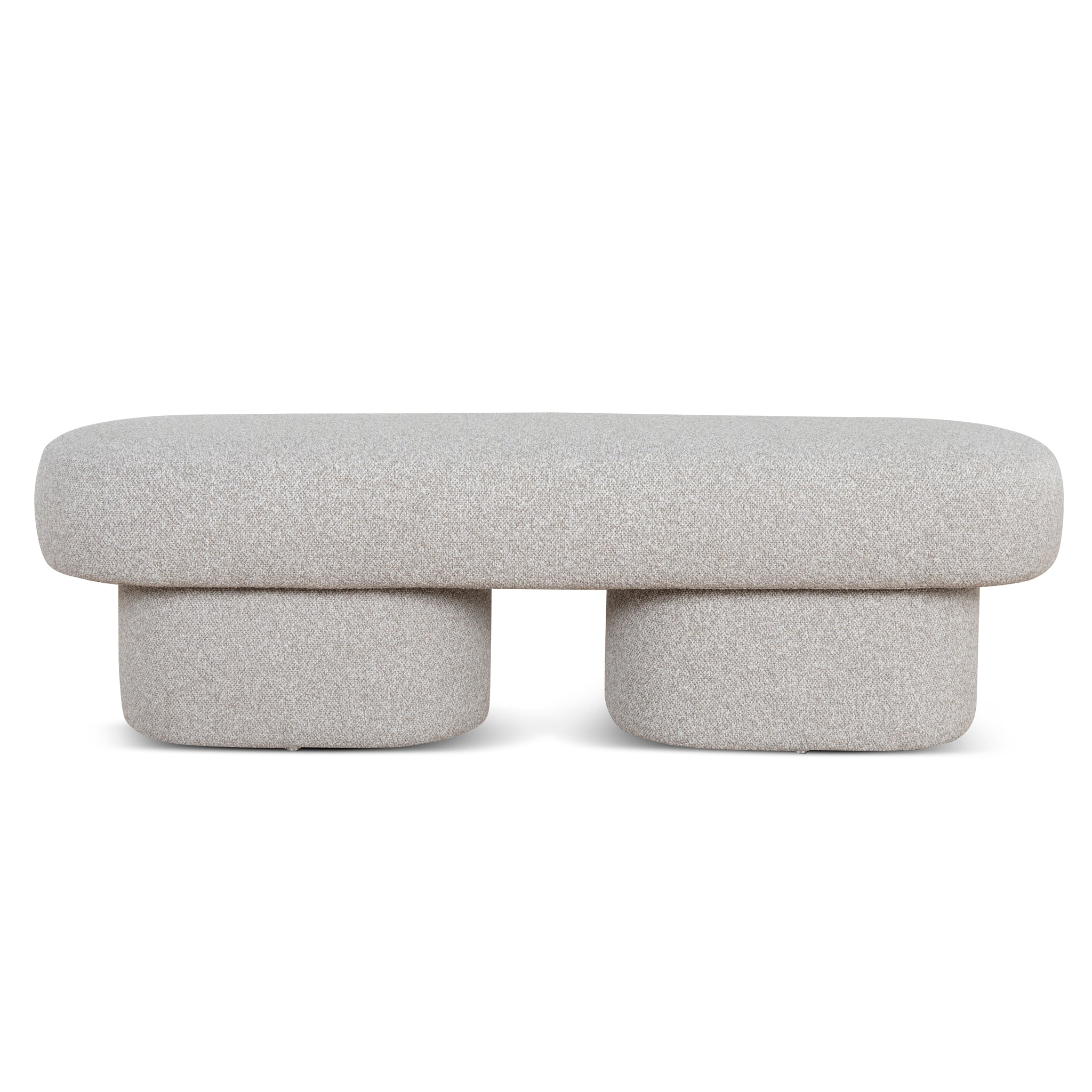 1.5m Long Bergamo Ottoman Bench- Clay Grey