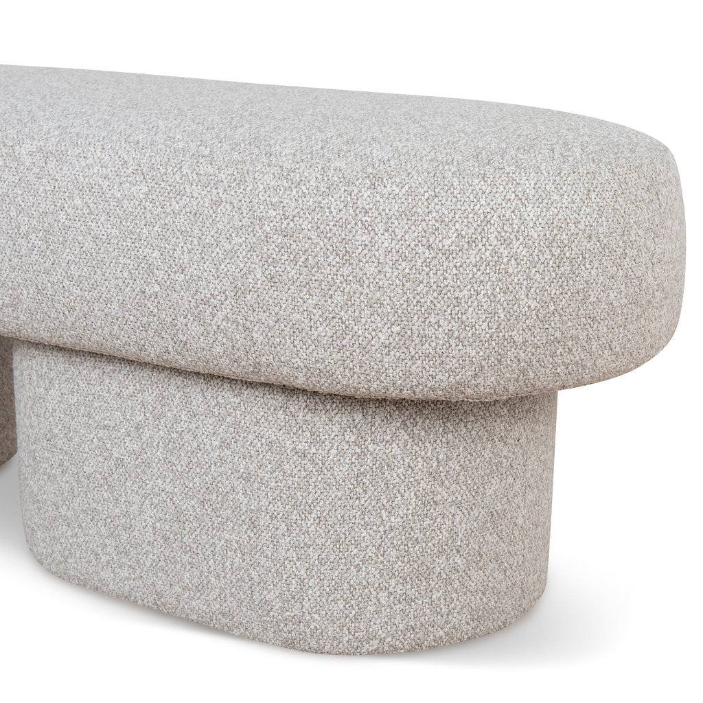 1.5m Long Bergamo Ottoman Bench- Clay Grey
