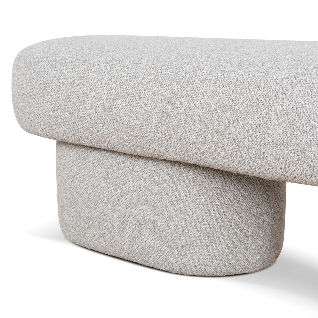 1.5m Long Bergamo Ottoman Bench- Clay Grey