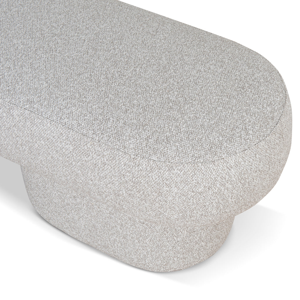 1.5m Long Bergamo Ottoman Bench- Clay Grey