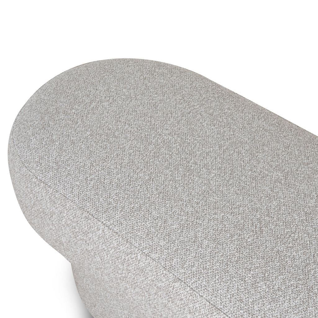 1.5m Long Bergamo Ottoman Bench- Clay Grey