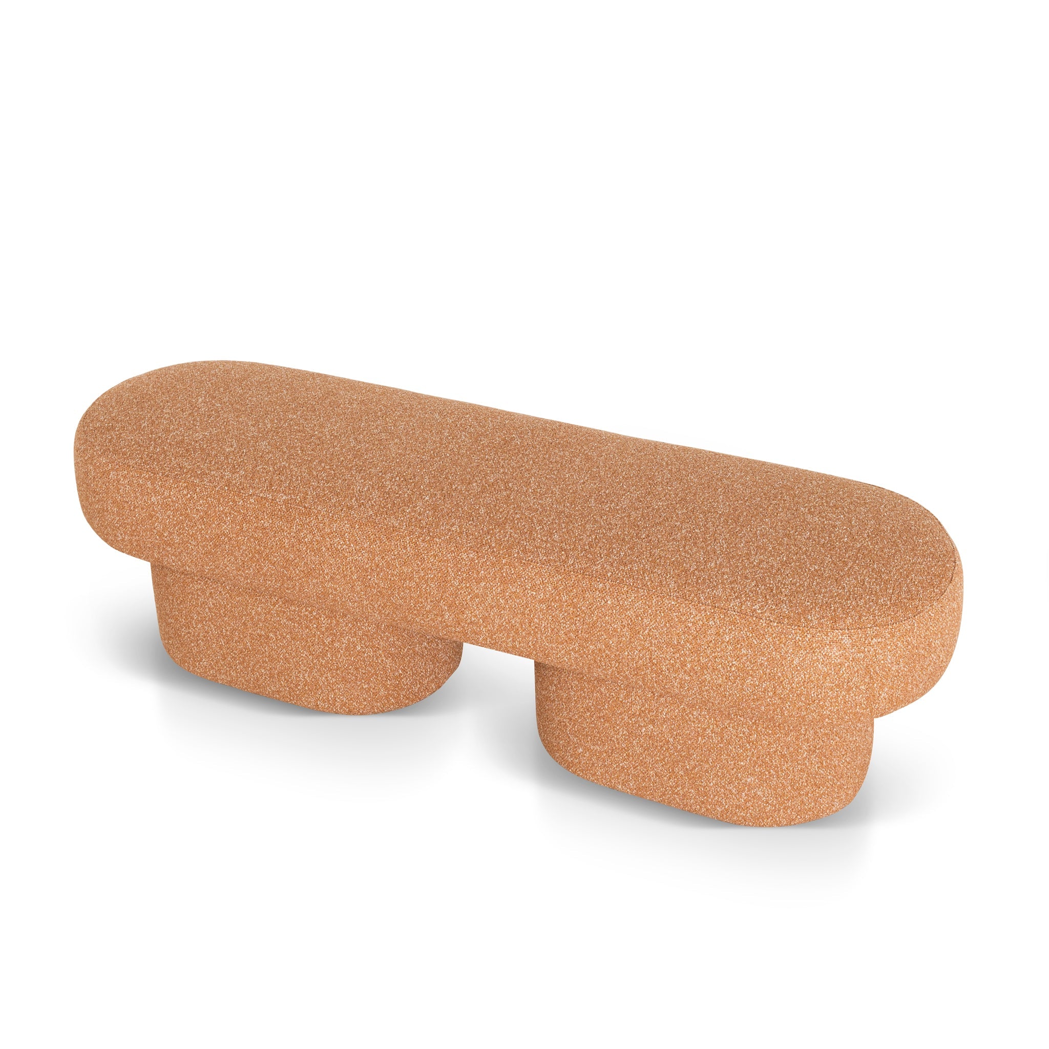 1.5m Long Bergamo Ottoman Bench- Copper Brown