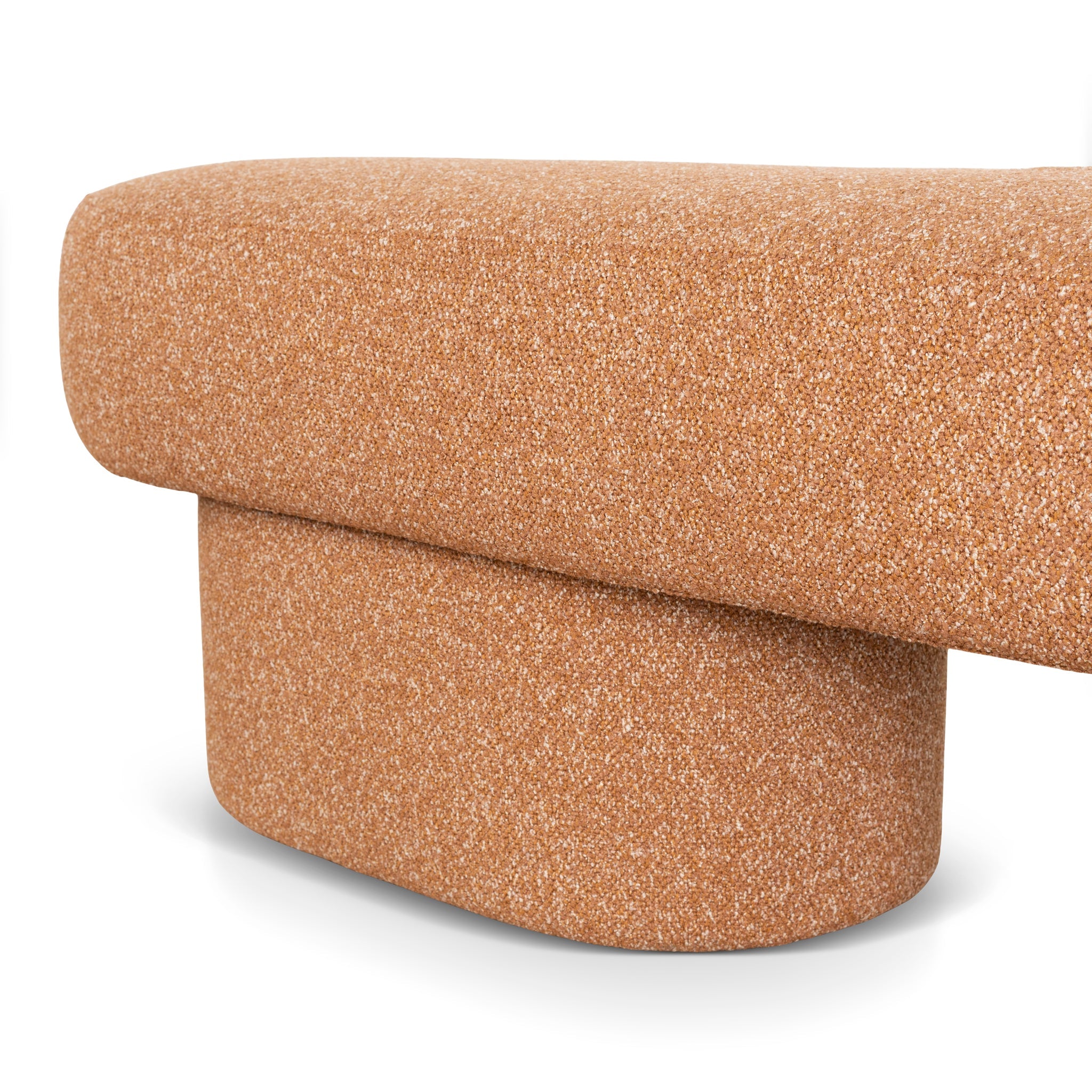 1.5m Long Bergamo Ottoman Bench- Copper Brown