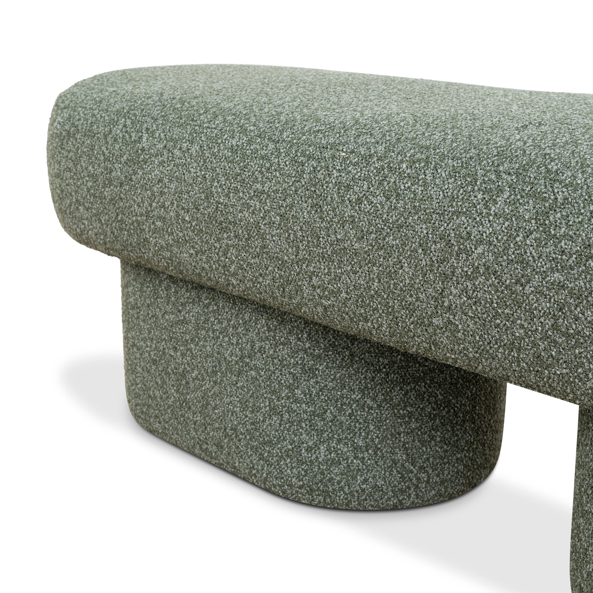 1.5m Long Bergamo Ottoman Bench- Hunter Green