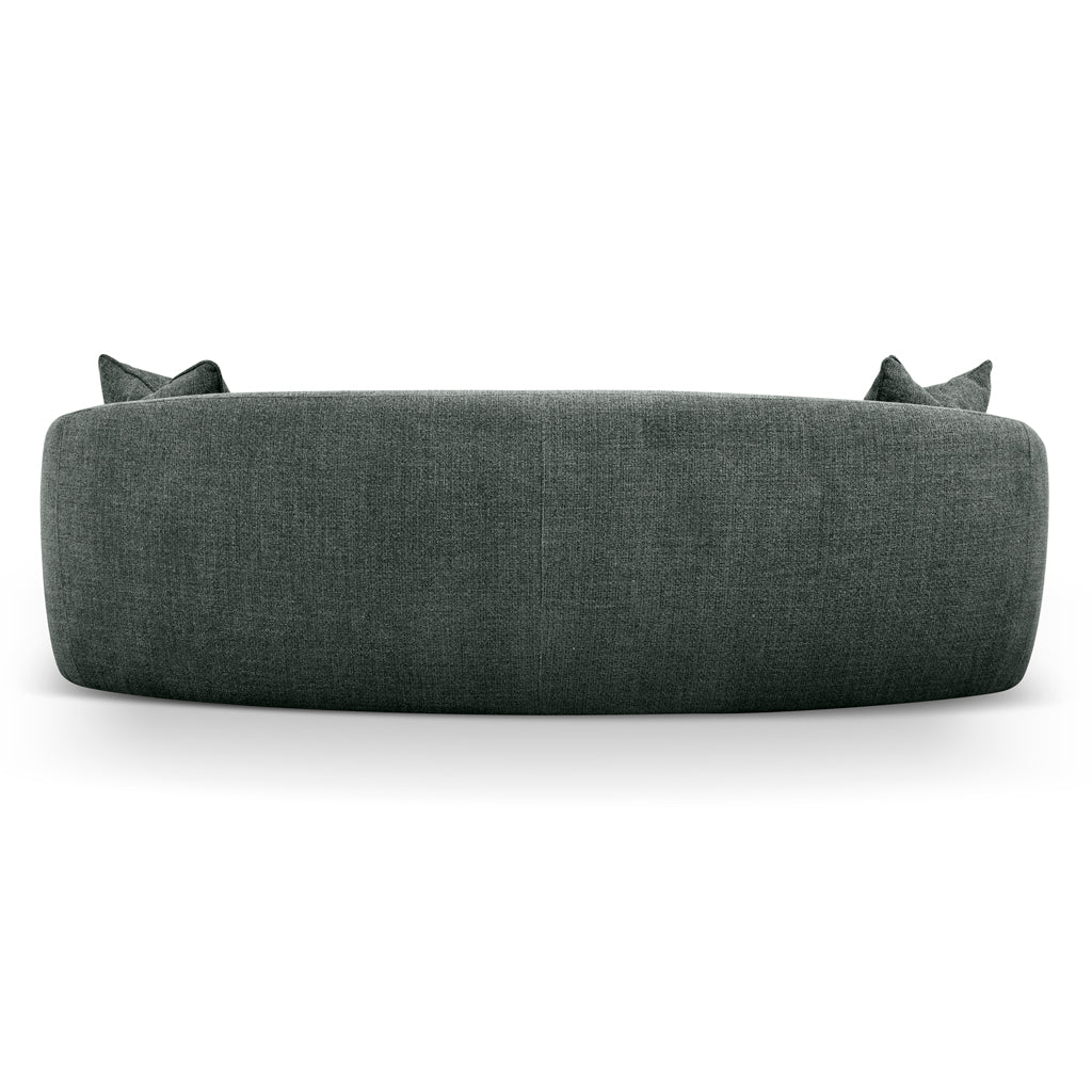 3 Seater Fabric Sofa - Moss Green