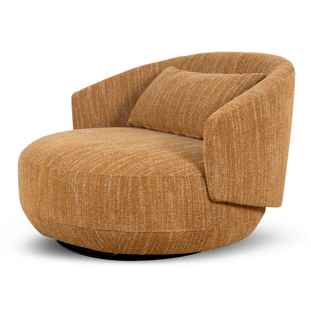 Swivel Armchair - Ginger Brown