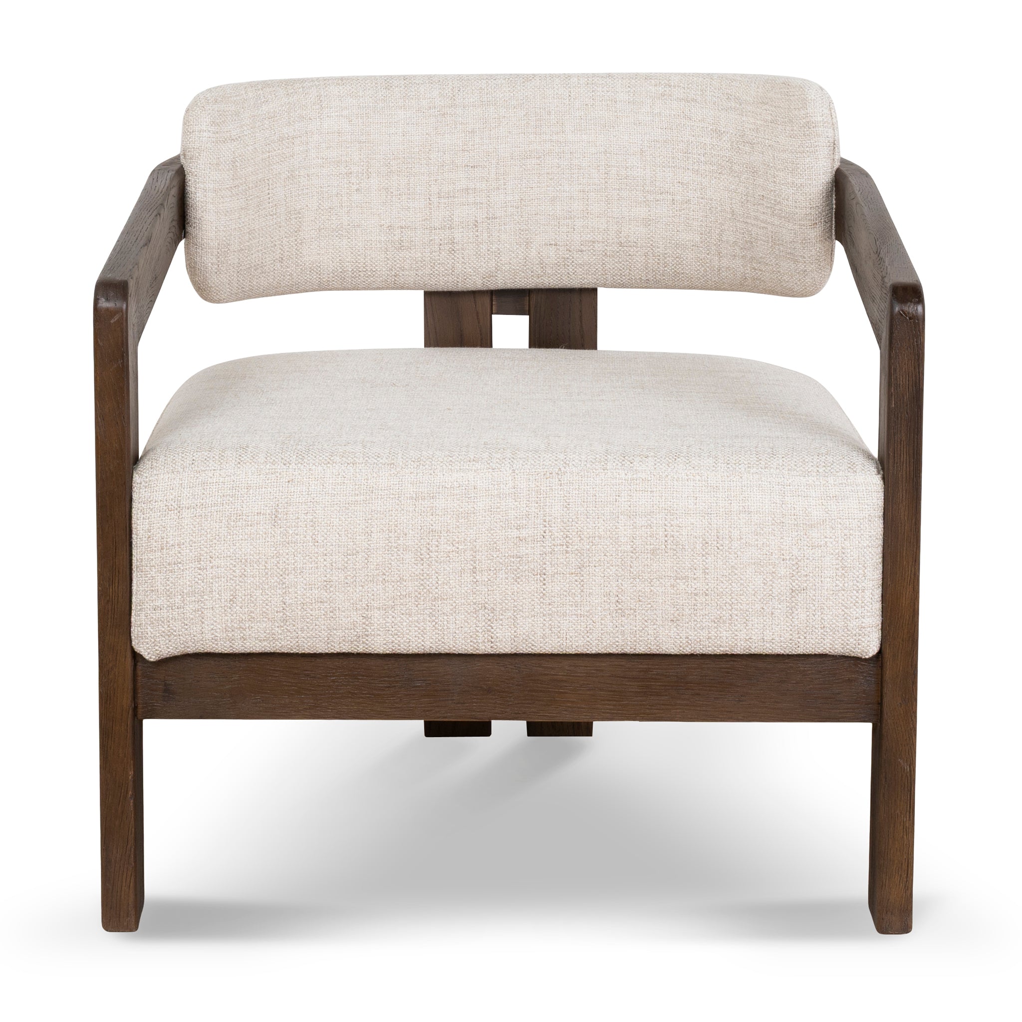 Walnut Armchair - Linen