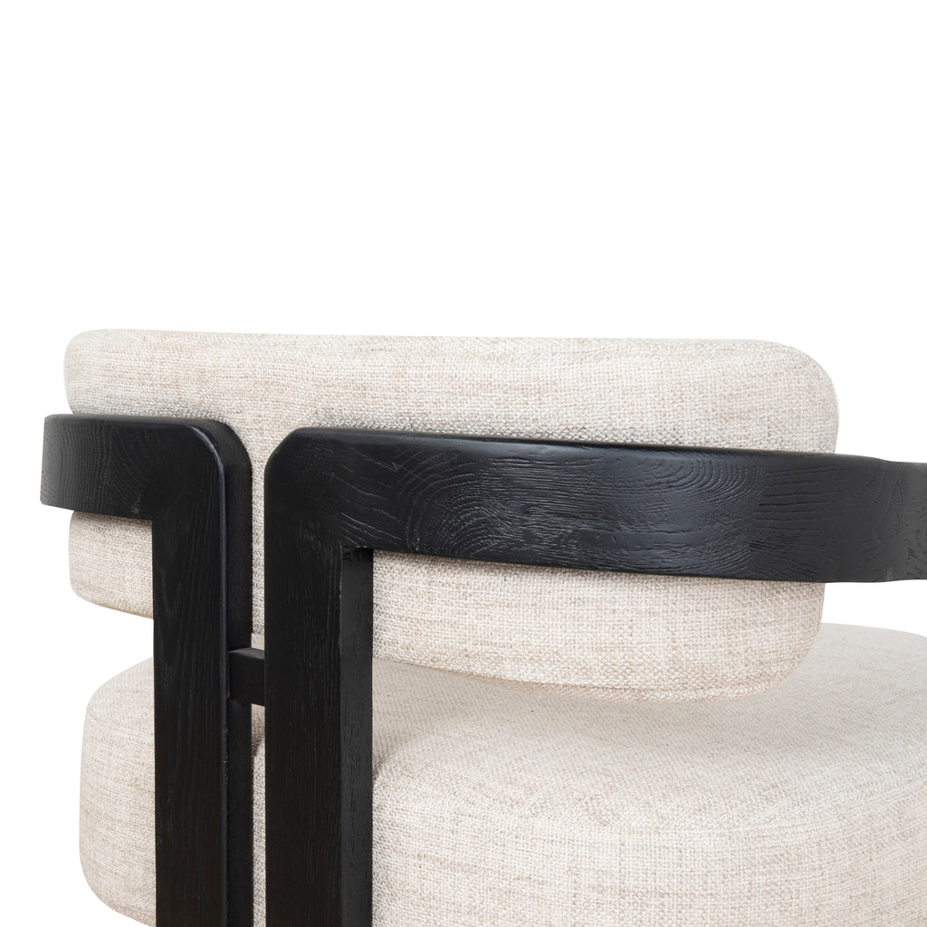 Black Armchair - Linen