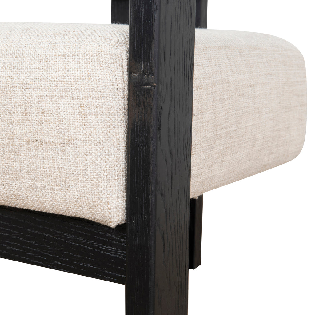 Black Armchair - Linen