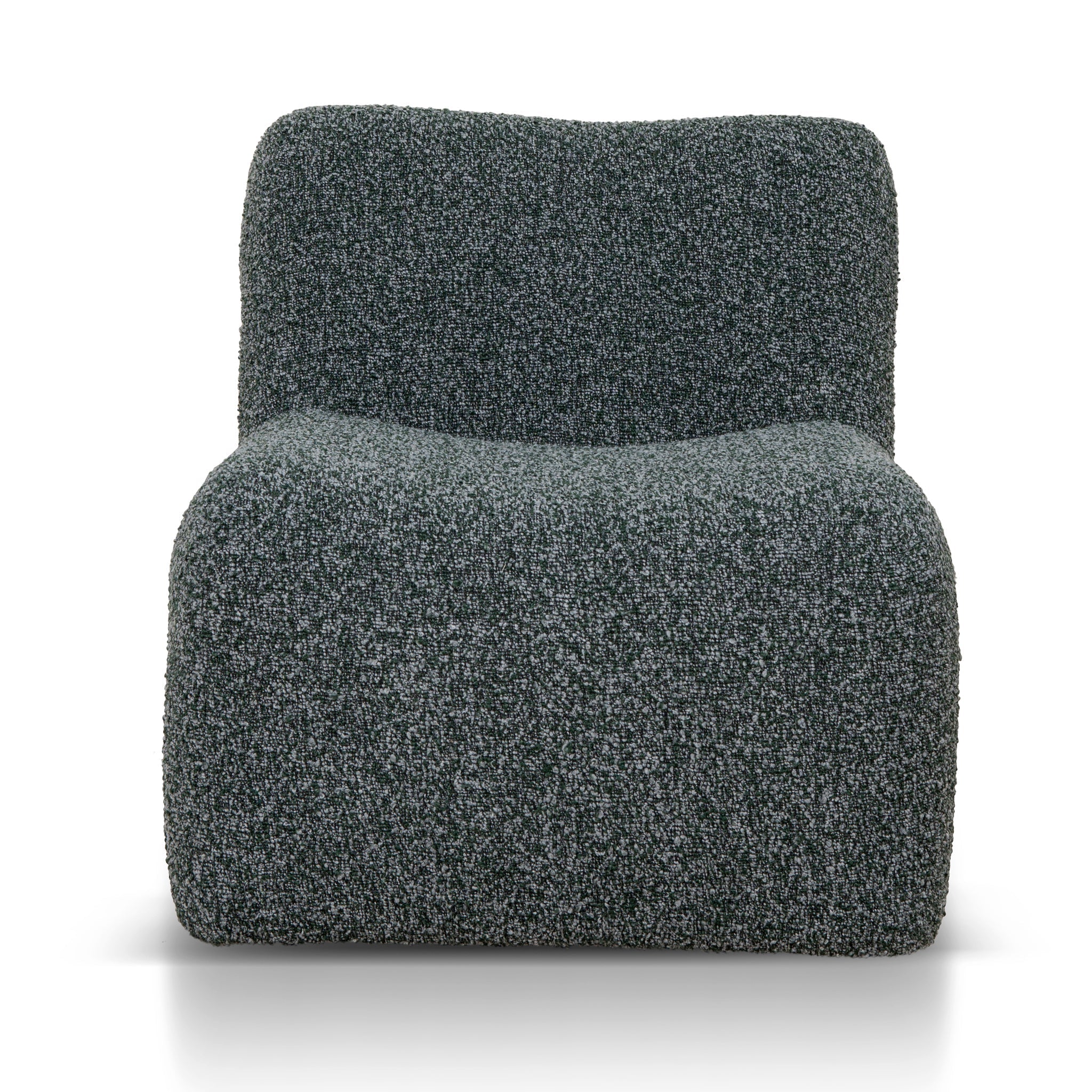 Fabric Ravello Lounge Chair - Green Boucle