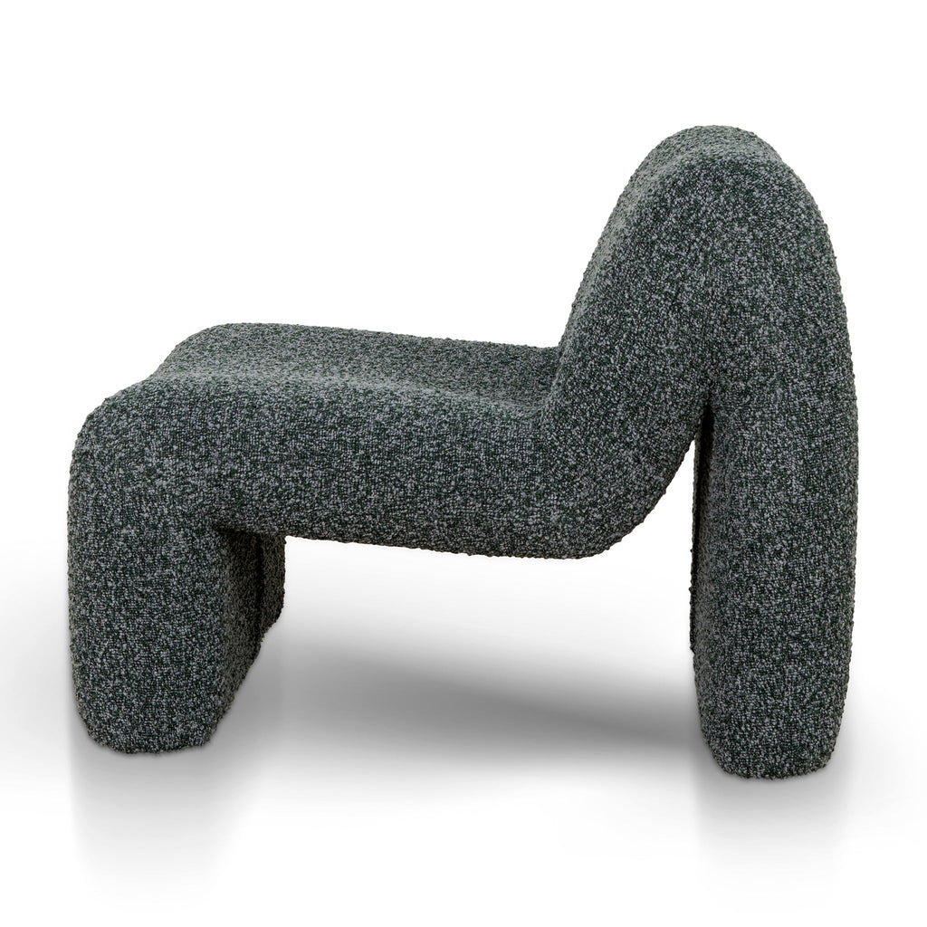 Fabric Ravello Lounge Chair - Green Boucle