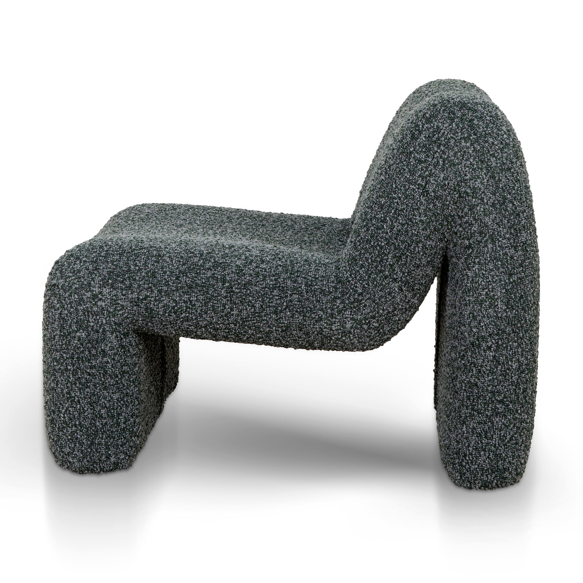 Fabric Ravello Lounge Chair - Green Boucle