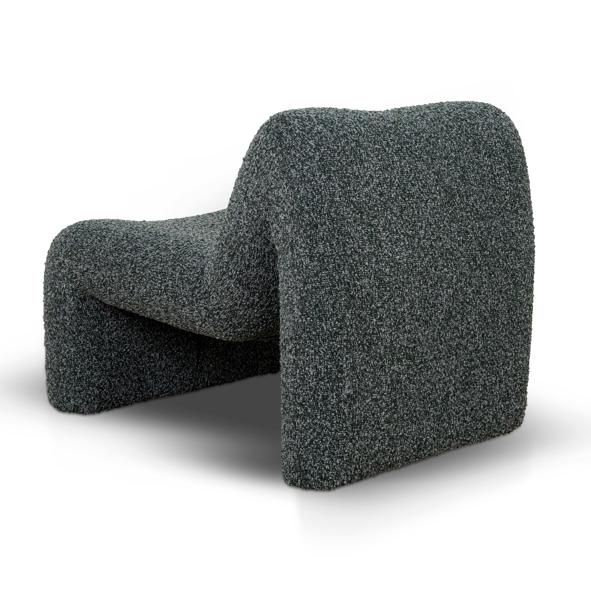 Fabric Ravello Lounge Chair - Green Boucle