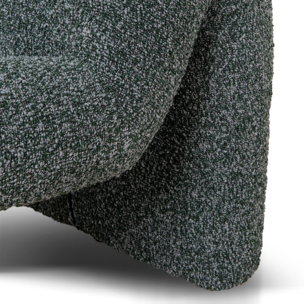 Fabric Ravello Lounge Chair - Green Boucle
