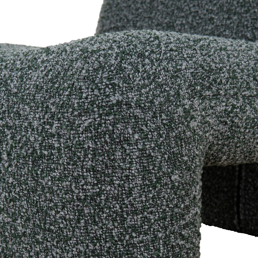 Fabric Ravello Lounge Chair - Green Boucle