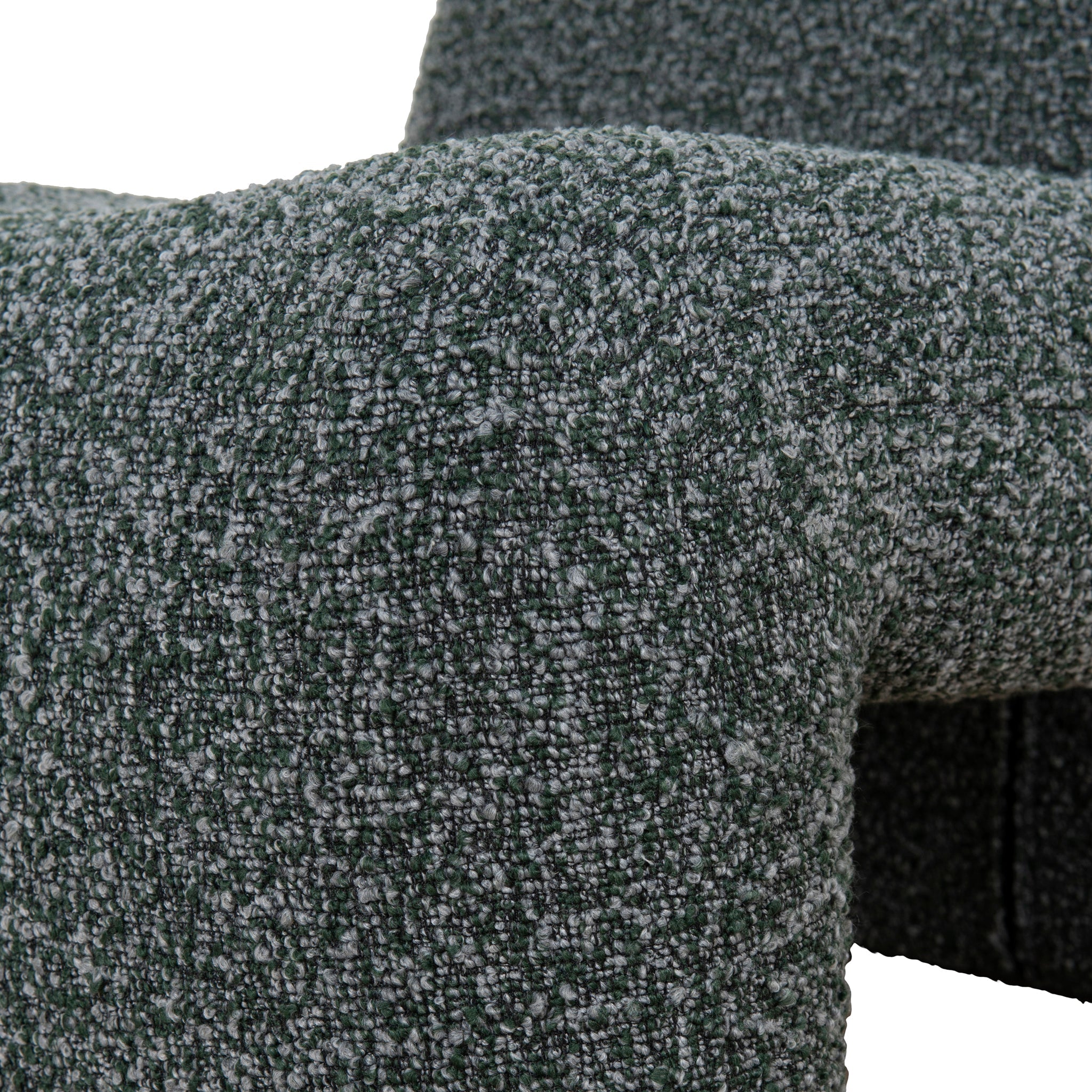 Fabric Ravello Lounge Chair - Green Boucle