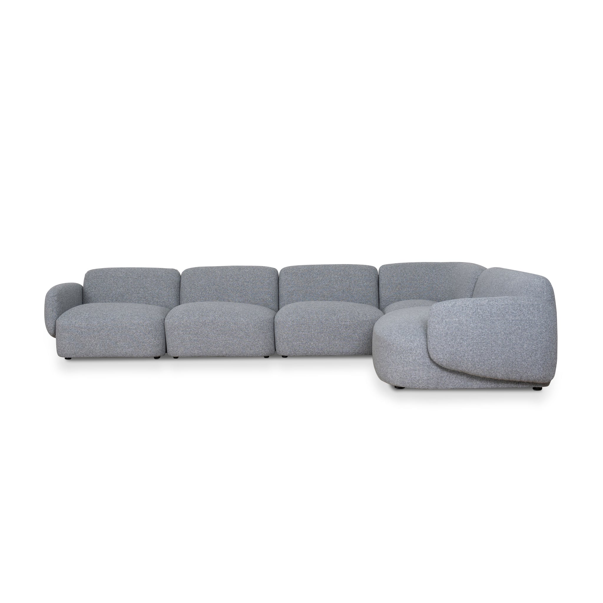 Right Chaise Modular Sofa - Glacier Grey