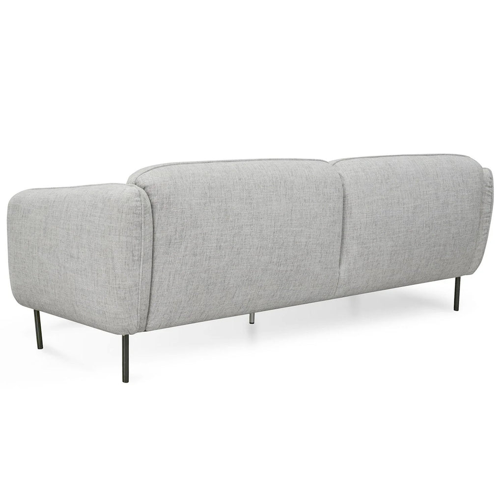 3 Seater Sofa - Light spec grey fabric