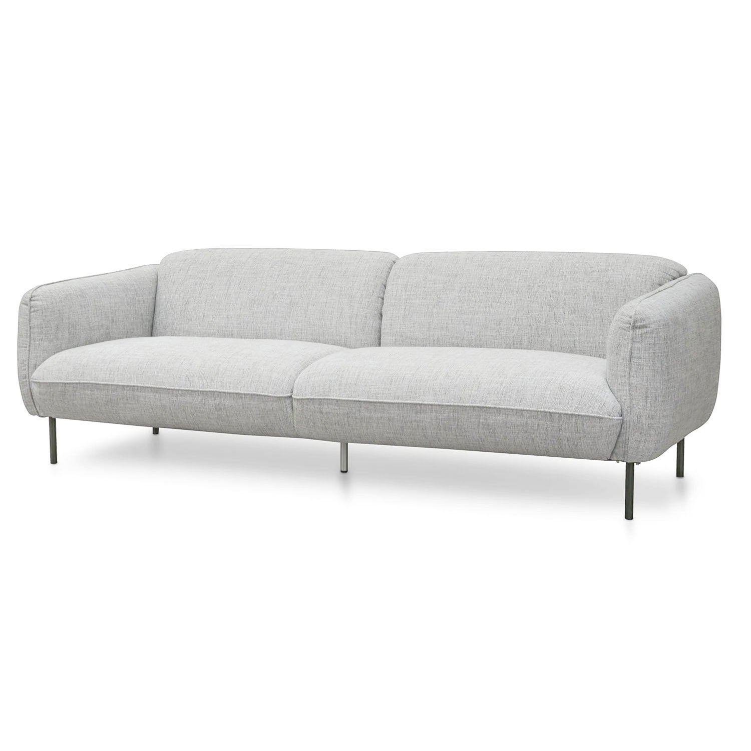 3 Seater Sofa - Light spec grey fabric