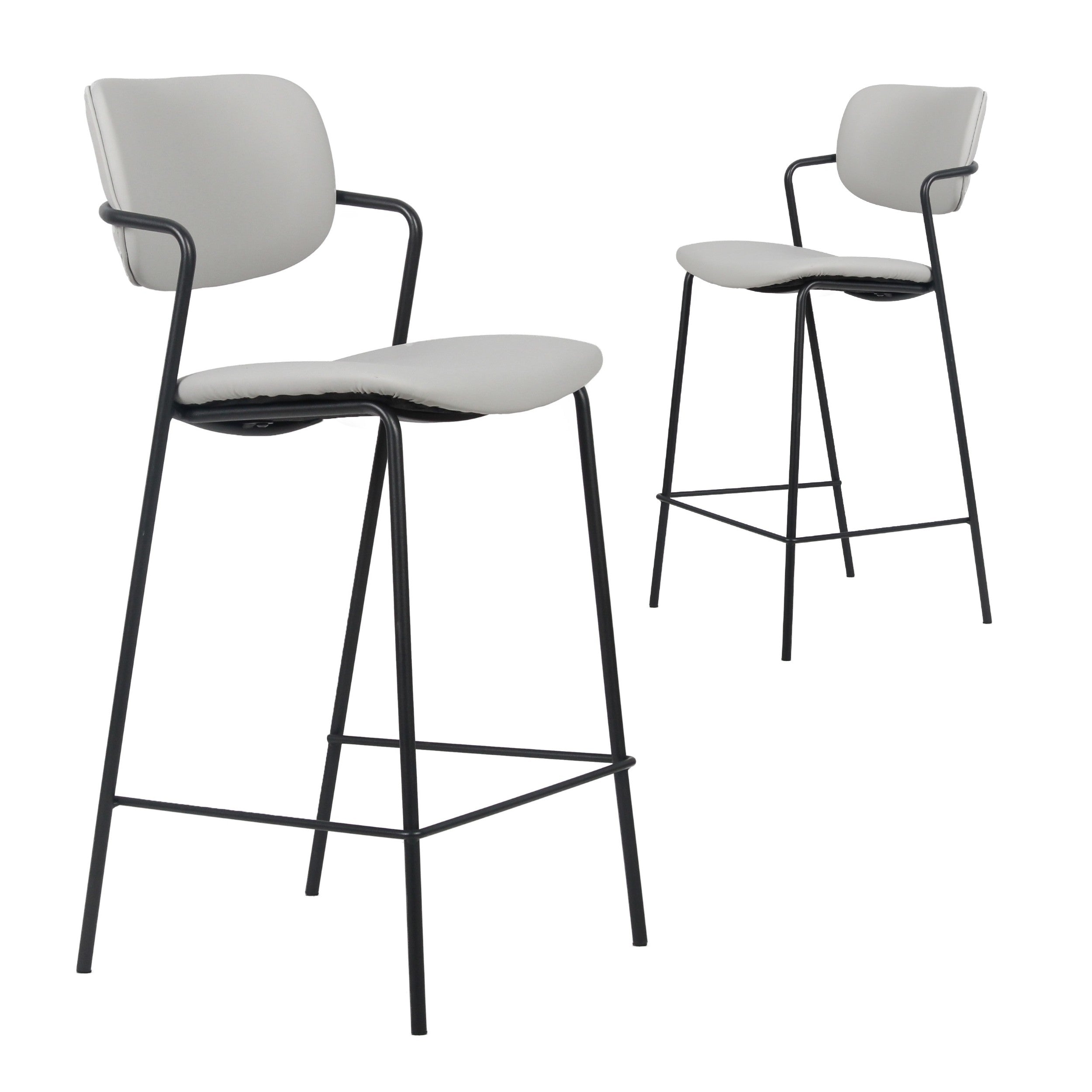 Lumina Bar Stool Ice Grey (Set of 2)