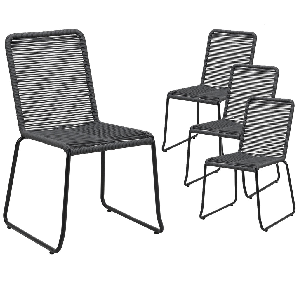 Livaro Outdoor Chair Charcoal (Set of 2)