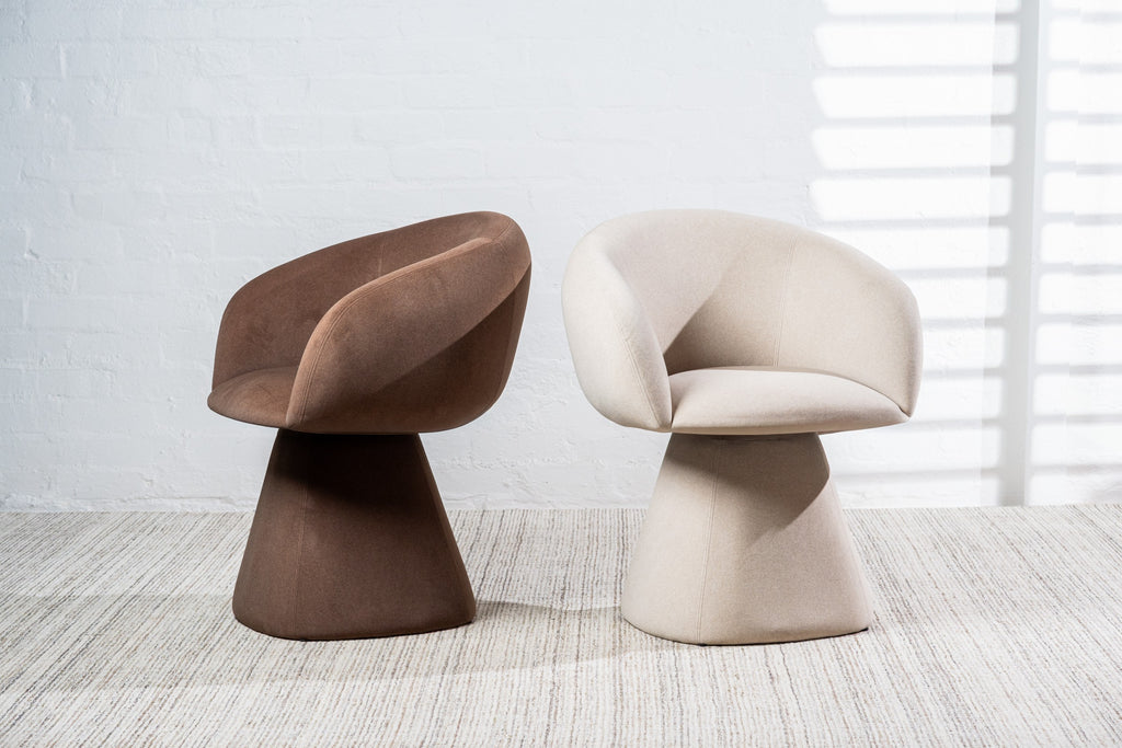 Linen Dining Chair Chocolate