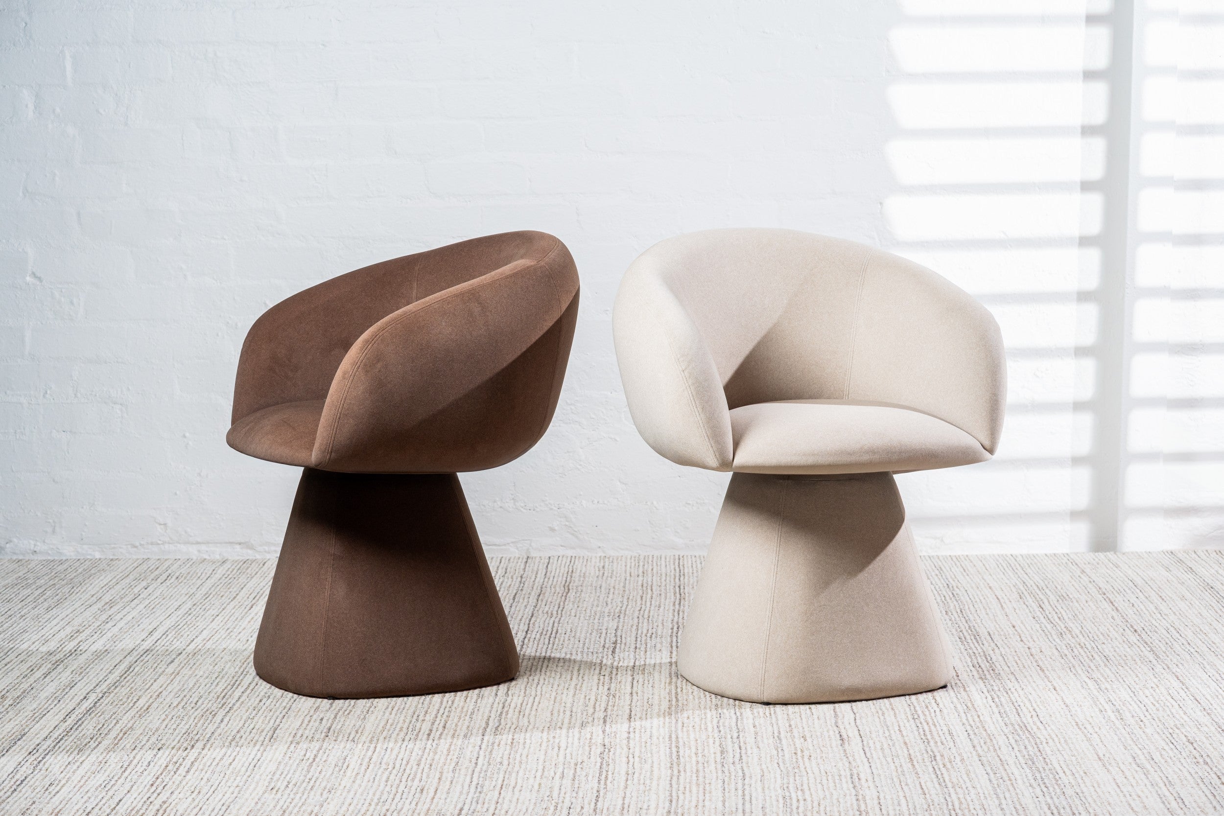 Linen Dining Chair Chocolate