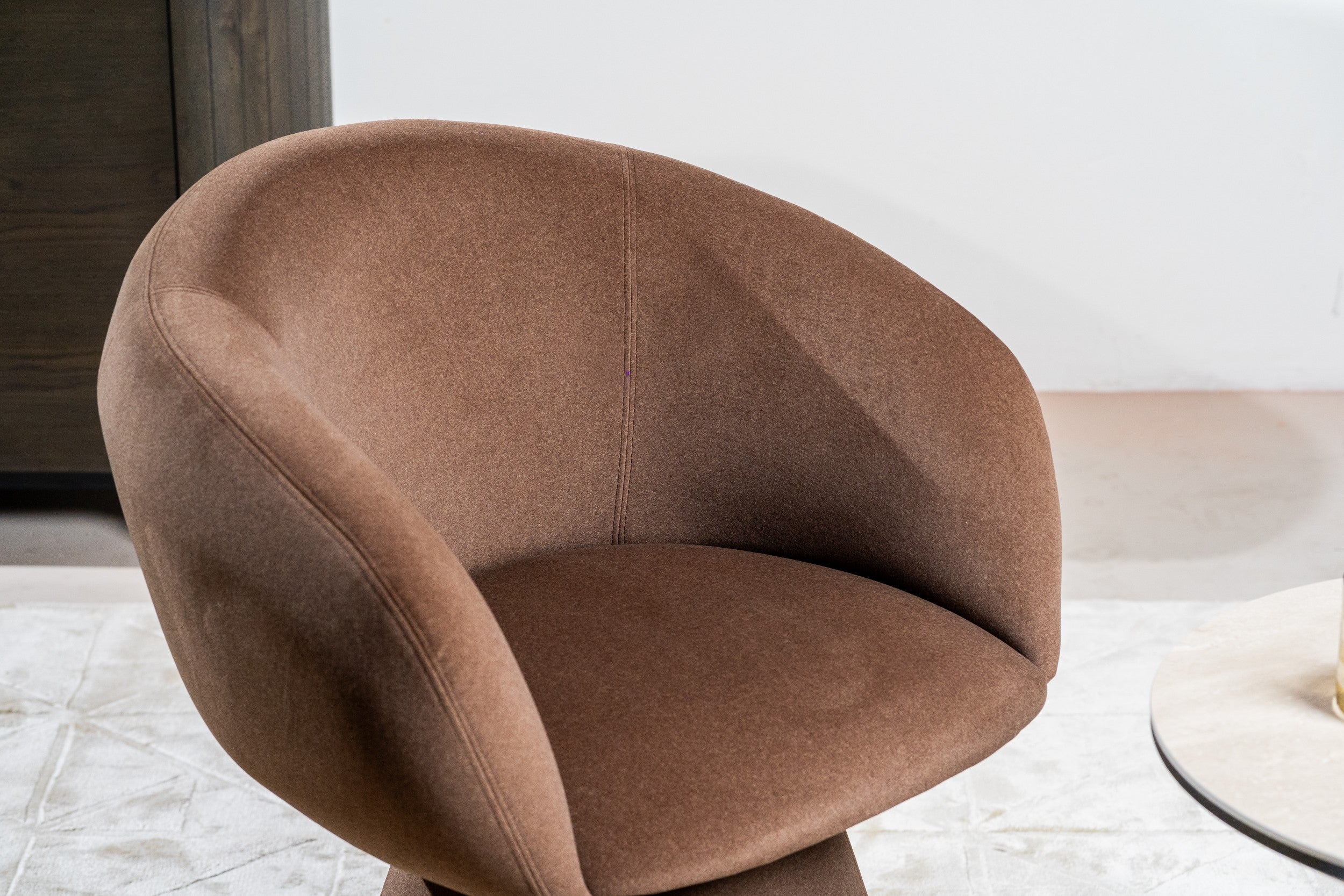 Linen Dining Chair Chocolate